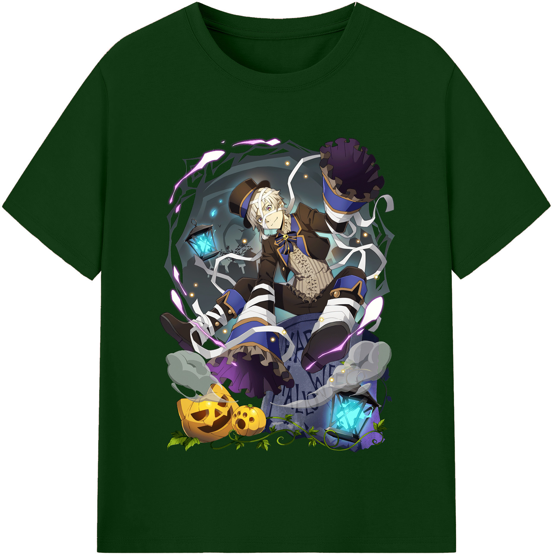（画像用） 文豪ストレイドッグス Bungo Stray Dogs 綿100％半袖Tシャツ（フロントプリント）